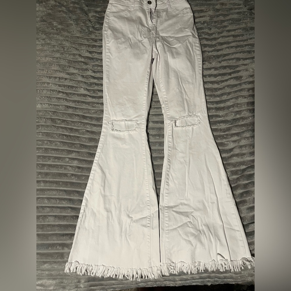 White Flare & Wide Leg Jeans